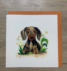 quilling-card-dog